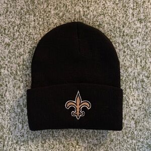 New Orleans Saints beanie. Black. Like new. NFL.